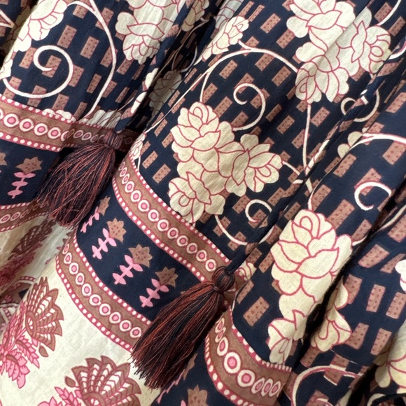 Mille Charlie Top In Nouveau Trellis Size Small Billowy Sleeves Boho Tuckernuck - Picture 10 of 16